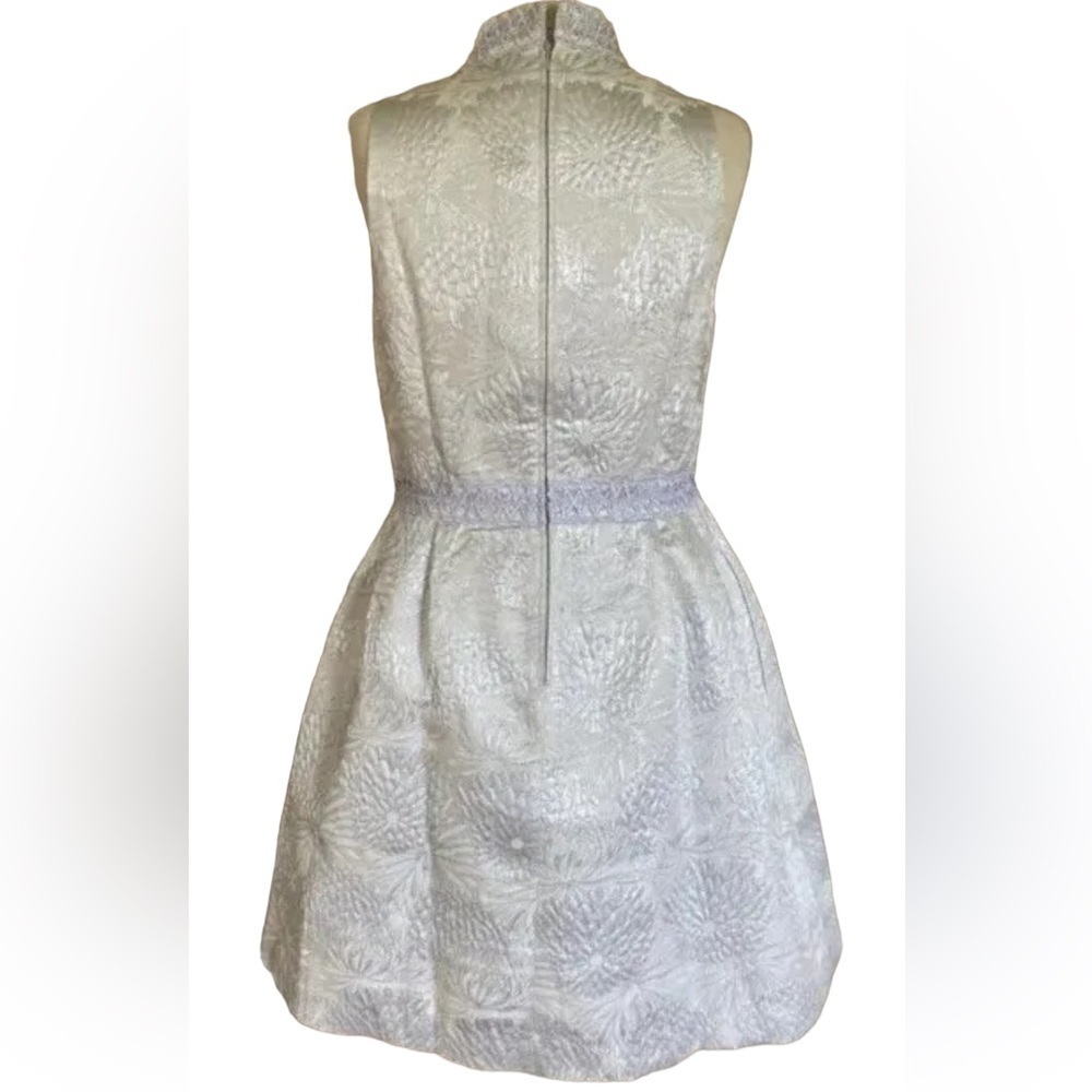LILLY PULITZER 00 Franci Dress Seaside Grey Full Bloom Brocade NWT - Picture 5 of 16